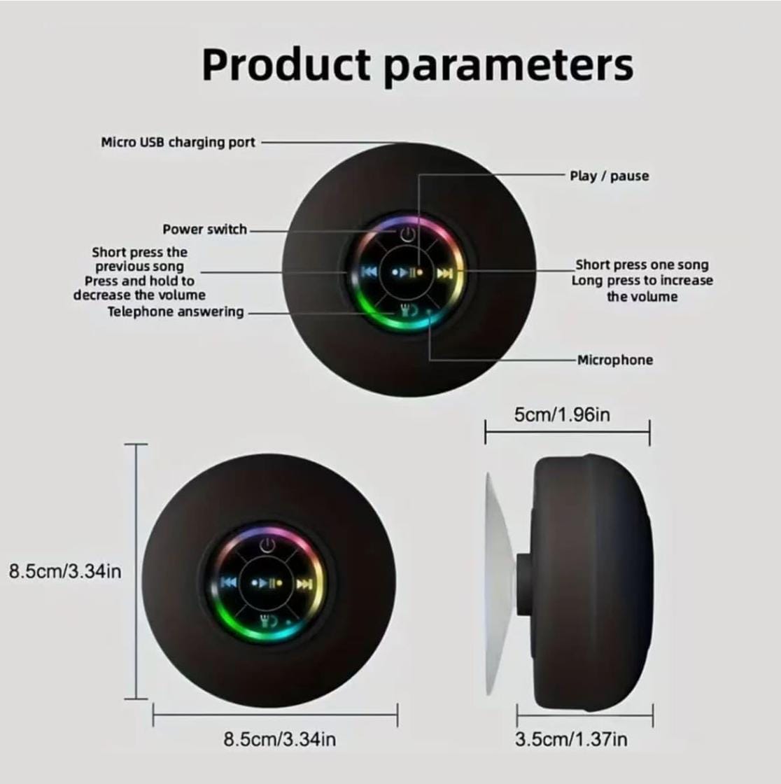 Led Waterproof Bluetooth Speaker
