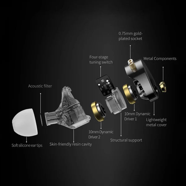 Kz Castor Pro Harman Target with Improved Bass Version IEM